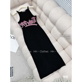 Đầm thun 3 lỗ ôm body dáng dài!