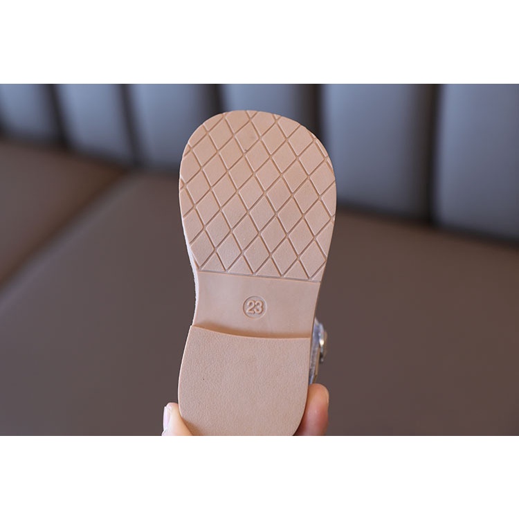 Sandal- dép bé gái quai hậu phối lưới phong cách thời trang