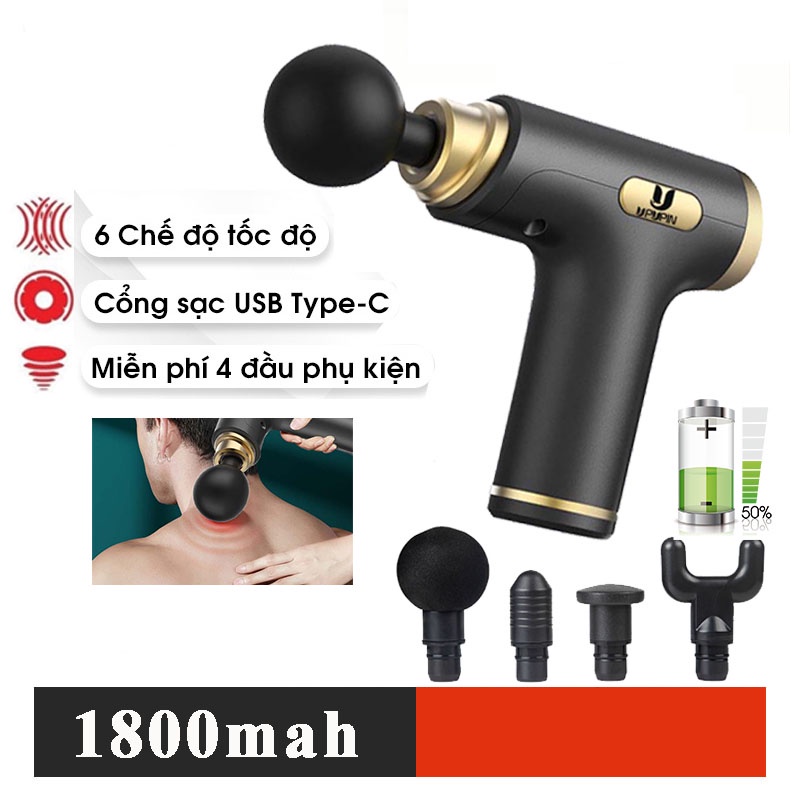 Máy massage cầm tay mini masager matxa cổ vai gáy súng massa đấm lưng