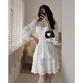 V021 Váy tơ cúp ngực khoét eo AUDREY