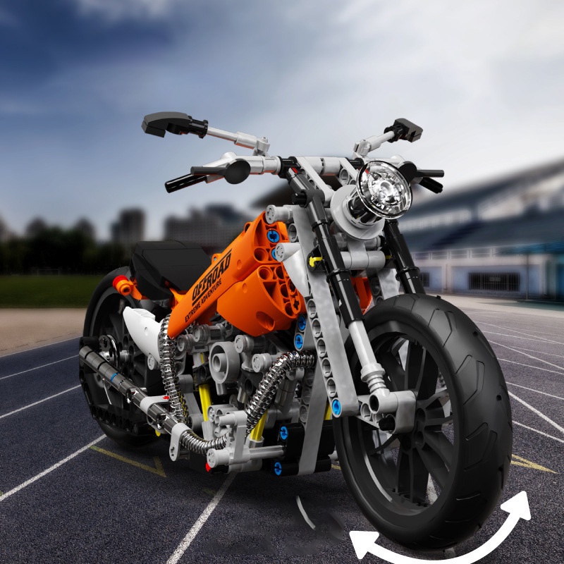 Đồ Chơi Lắp Ráp Mô Hình 3D TGL Xe Mô Tô Harley Davidson Classic T3009 (436 mảnh)