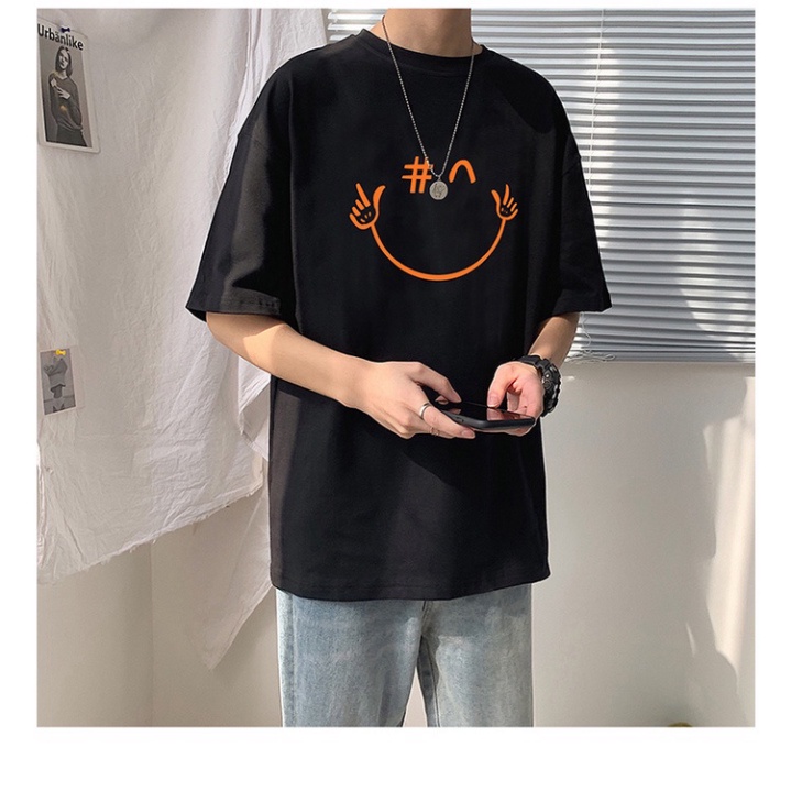 Áo thun giới tính unisex tay lỡ Smile áo cộc cotton freesize AD-Hot Trend 2023_A10 | BigBuy360 - bigbuy360.vn