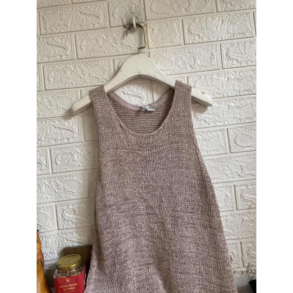 Áo len sát nách tà xéo H&M