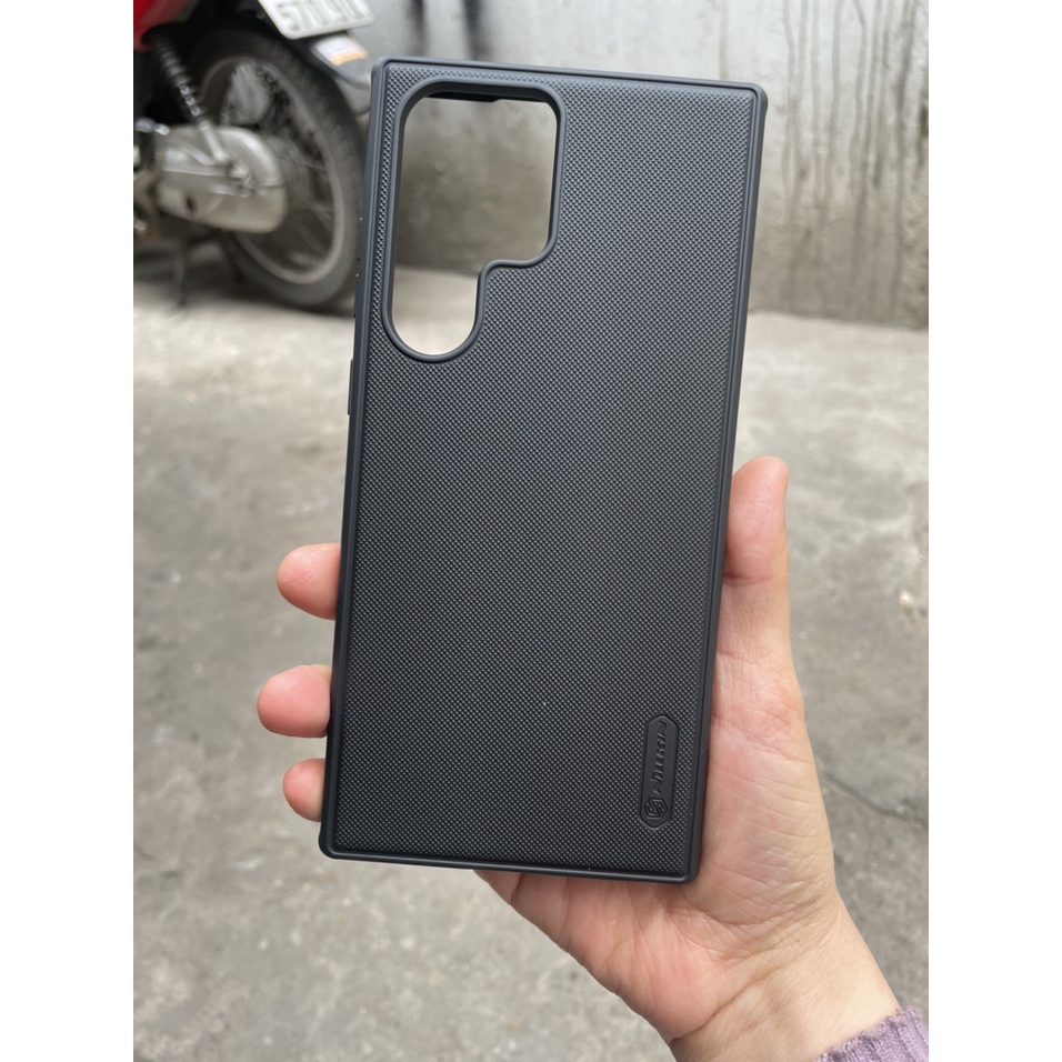 Ốp lưng Nillkin sần cho Samsung S23 Ultra , S23 Plus viền dẻo lưng cứng Nillkin super Frosted Sield Pro