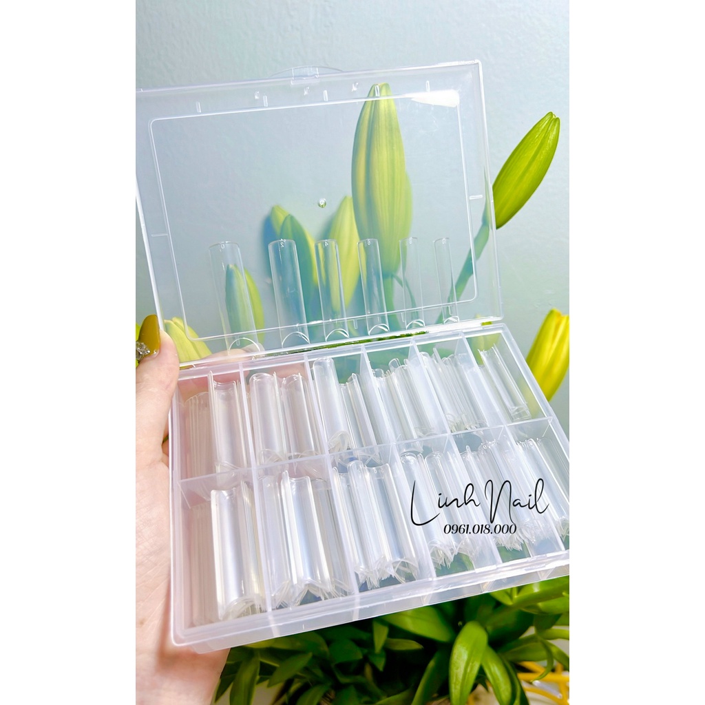Móng nối típ form dài, móng giả nail hộp 500 móng