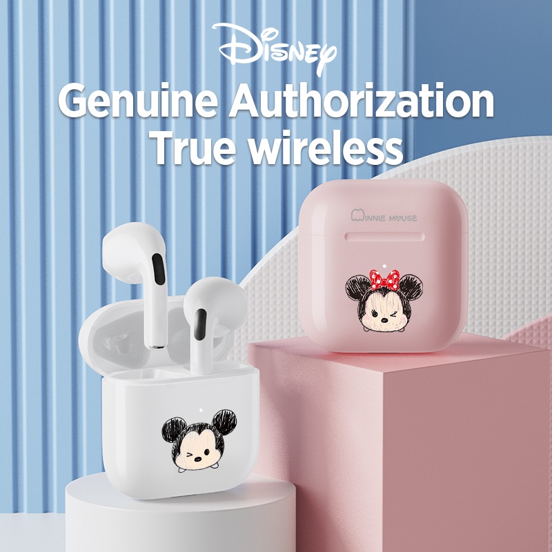 Tai nghe Bluetooth Disney F12 Tai nghe không dây Thể thao Chống nước Âm thanh nổi HIFI Cảm ứng Bluetooth 5.2