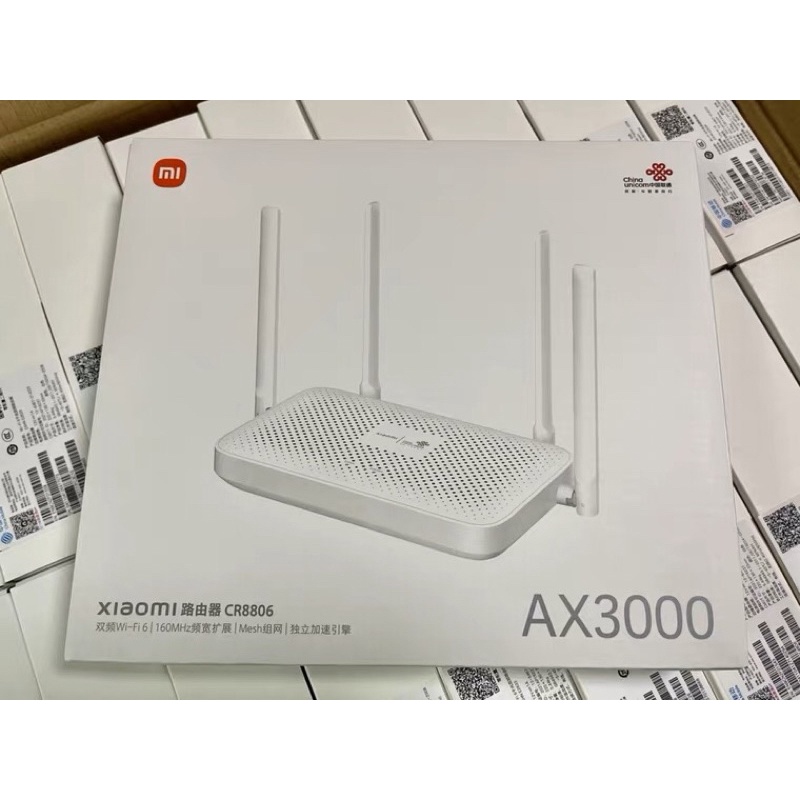 Bộ phát wifi router wifi Xiaomi CR8806/CR8808 AX3000 160Mhz chuẩn WIFI 6 AX300 Mesh Lan Gigabit 4 anten chịu tải 128 máy