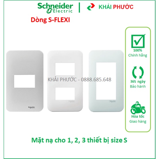 MẶT NẠ CHO 1 2 3 THIẾT BỊ CÔNG TẮC Ổ CẮM SIZE S FG1051_WE FG1052_WE FG1053_WE S-FLEXI SCHNEIDER - KH