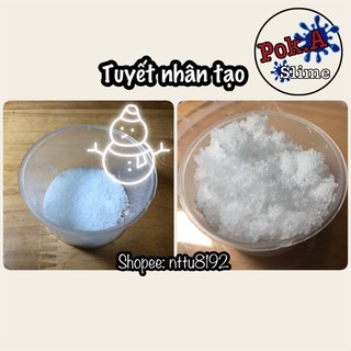 Tuyết nhân tạo siêu mịn 20gr, 50gr - Nguyên liệu làm slime