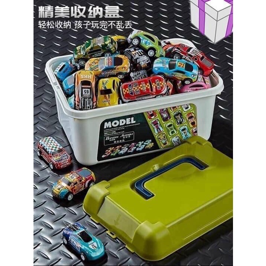 Bộ 30 ô tô chạy đà mini cho bé, Bộ đồ chơi 30 chiếc ô tô mô hình (Siêu bền, nhiều màu sắc)