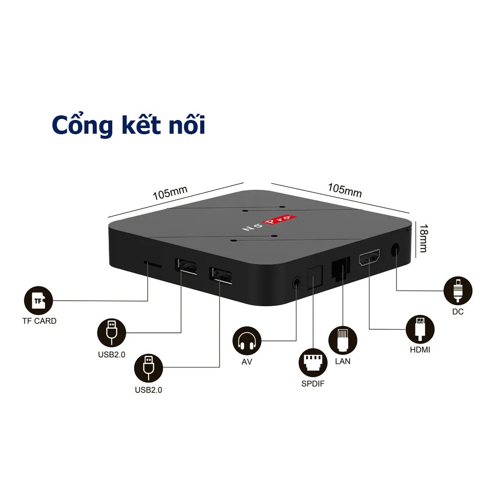 Tivi Box Magicsee N5 Pro Android TV 11 RAM 2GB + 16GB Wifi Kép Bluetooth