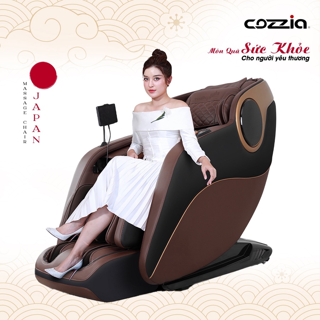 Ghế Massage Cozzia CZ-123 massage 5D thông minh 20 túi khí trải khắp toàn thân khiển giọng nói thông minh