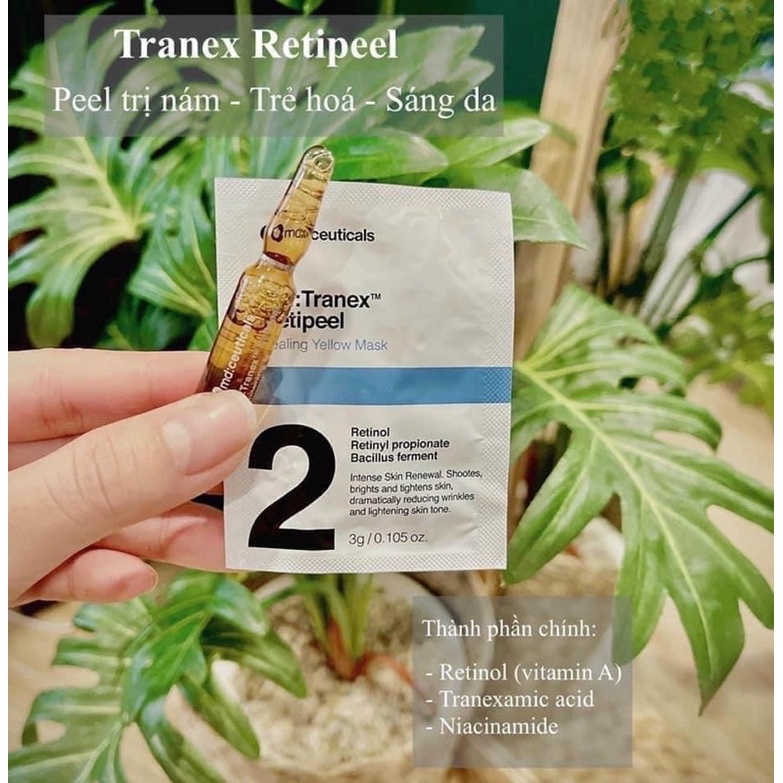 Thay da sinh học chuyên nghiệp MD TRANEX RETIPEEL 1 set