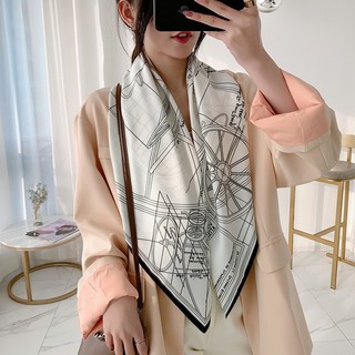 Khăn lụa thời trang cao cấp - khăn choàng áo 90*90cm