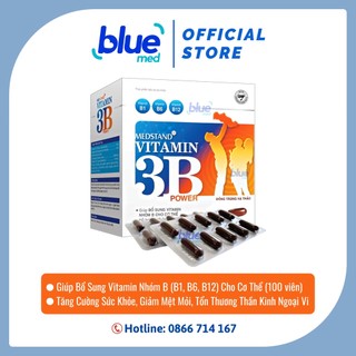 Vitamin 3b power - vitamin b, vitamin b1, b6, b12, bổ thần kinh, giảm mệt mỏi