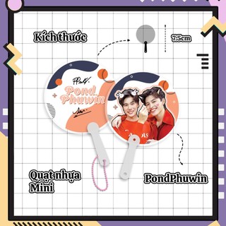 Quạt tròn Mini Cặp đôi PondPhuwin 7.5cm