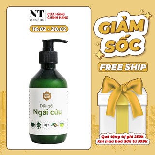 [Chính hãng] Bộ Dầu gội Ngải Cứu + Serum gừng đen nano Mộc Nhu- sạch gàu ngứa nấm da đầu, giảm tóc dầu, Mua 2 Tặng 2