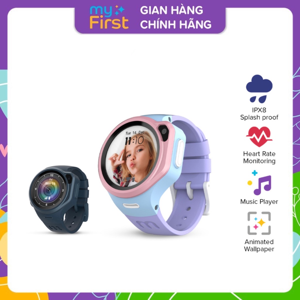 Đồng hồ thông minh trẻ em|Nghe Gọi Video 4G|Đo Nhịp Tim | Định Vị GPS |Chống nước| myFirst Fone R1S