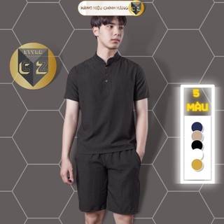 [Hàng Loại 1] Bộ Đũi Nam Cổ Tròn Hàng Xịn, Sét Đồ Nam Chất Vải Đũi Thái Loại Dày Đẹp Hàng Hot Trend