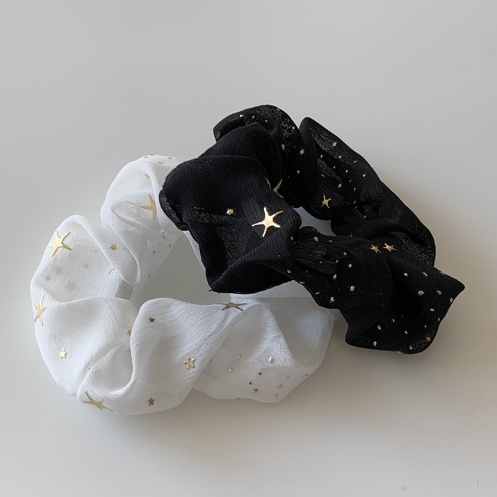 Cột tóc vải mỏng nhẹ Modleaf Galaxy hairband Hàn Quốc