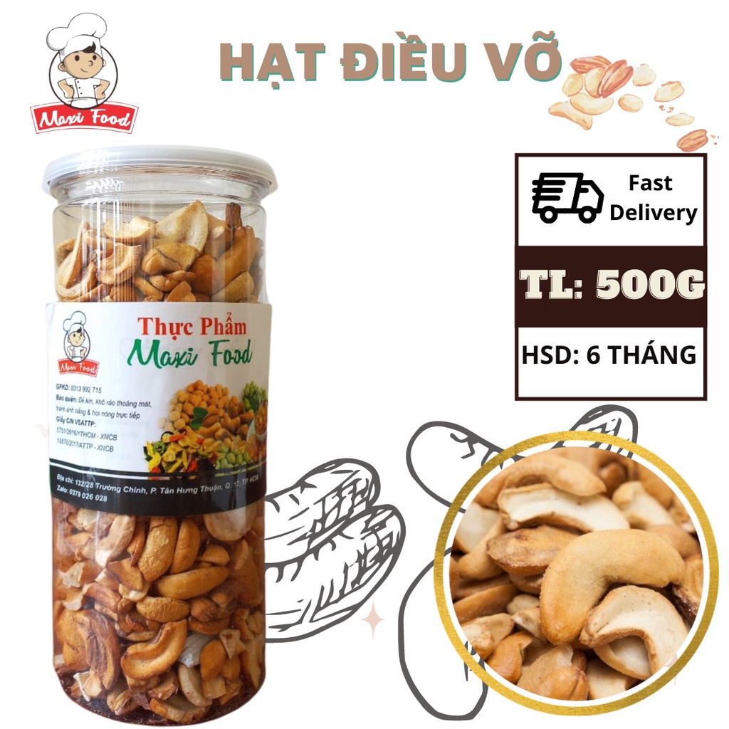 Hạt Điều Rang Muối Loại Vỡ | Maxifood