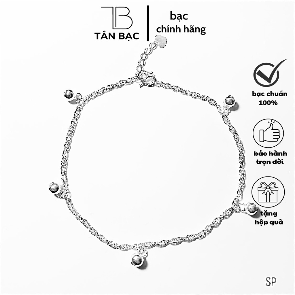 Lắc chân nữ ,  bạc nguyên chất , treo bi kiểu dáng trẻ trung , năng động, độ dài phụ hợp , ai đeo cũng vừa xinh ạ