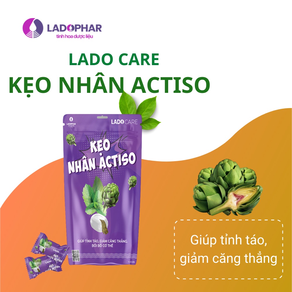 LADO CARE KẸO NHÂN ACTISÔ