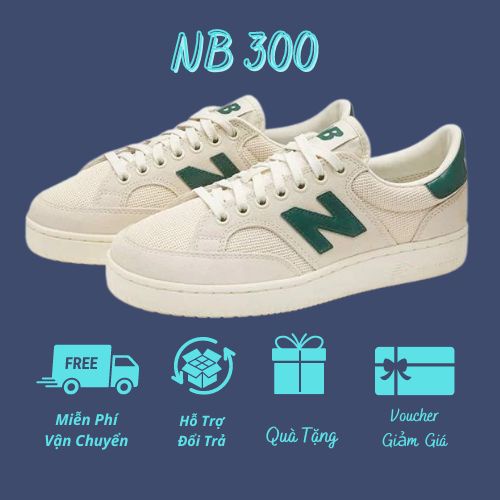 Giày New Balance CRT300 2.0, Giày NB 300 Đầy Đủ 3 Màu Xanh Dương,Lá,Than Size 36-43 Và Qùa Tặng
