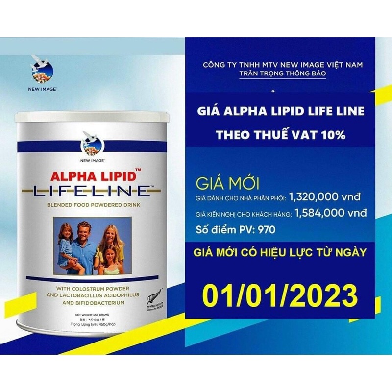 Sữa Non Alpha Lipid 450g Chính Hãng New Zealand