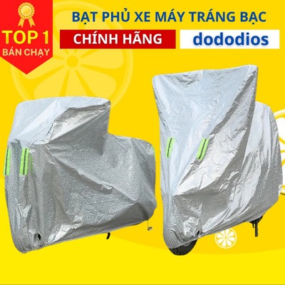 Bạt Che Phủ Xe Máy Tráng Bạc Cao Cấp Hãng Dododios