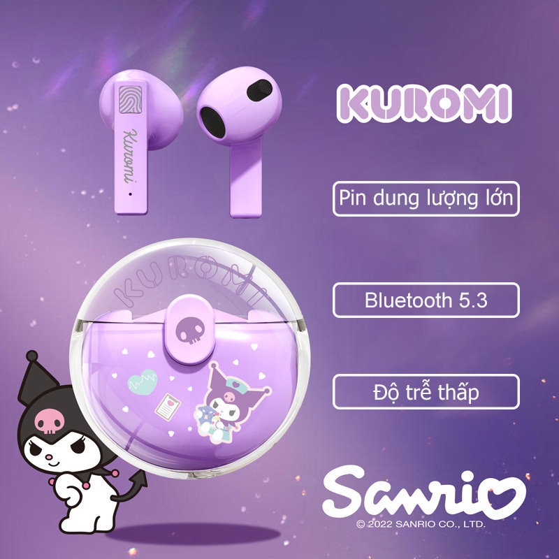 Tai Nghe Nhét Tai Không Dây Bluetooth Chống Tiếng Ồn Có Micro Sanrio LY-318 TWS