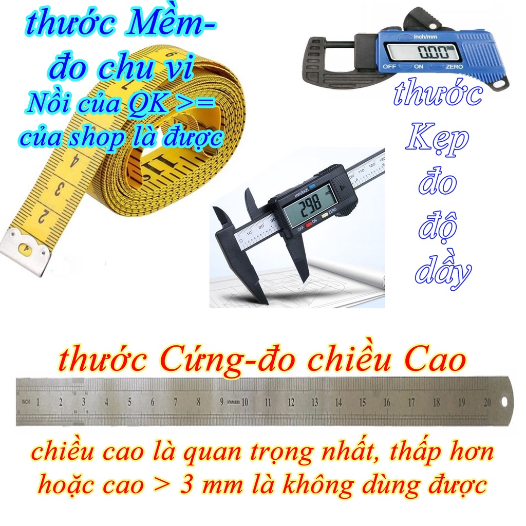 Lòng nồi cơm điện (ruột nồi cơm điện) 1.8 L chống dính đen nặng 500 gr