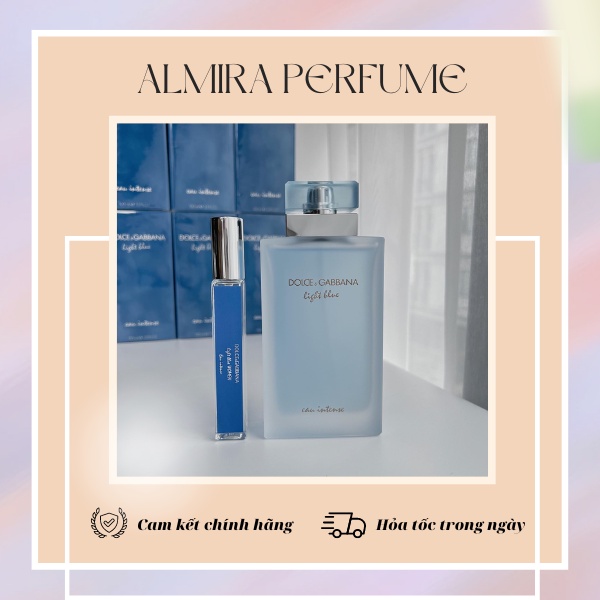 [AUTHENTIC]  Nước hoa Light Blue Eau Intense For Her 10ml/20ml_ALMIRA PERFUME