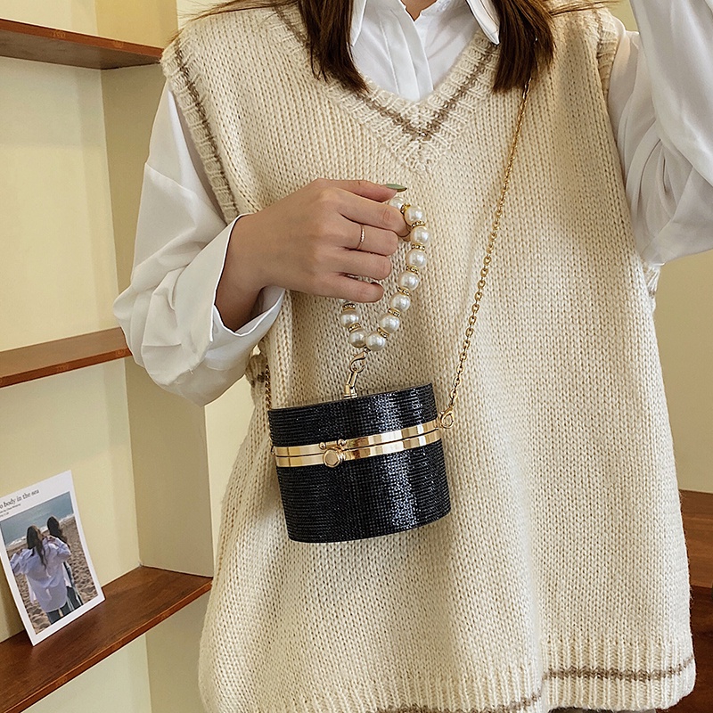 Túi Xách Nữ Túi Hộp Xách Tay Túi Đeo Chéo Túi Xách Nữ Mini Lấp Lánh