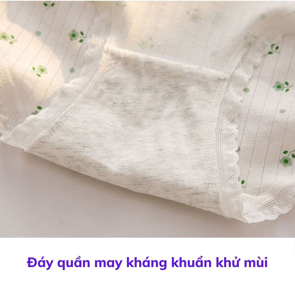 Quần lót nữ cotton ren viền dễ thương đính nơ kèm họa tiết quyến rũ và gợi cảm DEVARI L311