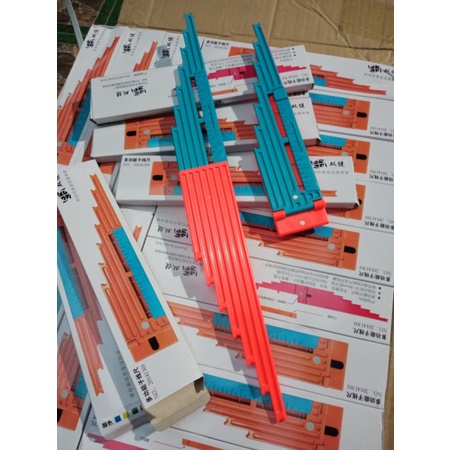 Thước Đo Buộc Dây Thẻo Câu Cá, Thước đo thẻo câu cá Gấp Gọn. Chất Liệu Nhựa ABS