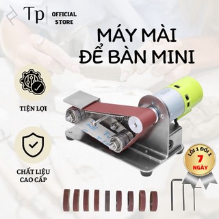 Máy mài cạnh + 10 đai giấy nhám mini 30mm đa năng tiện dụng diy | máy mài cắt