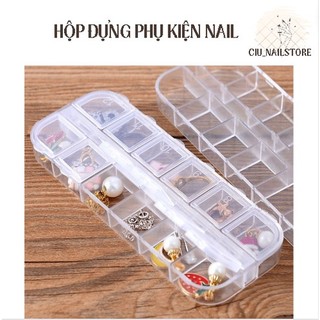 Hộp nhựa đựng đá, charm, phụ kiện nail CIU_NAILSTORE