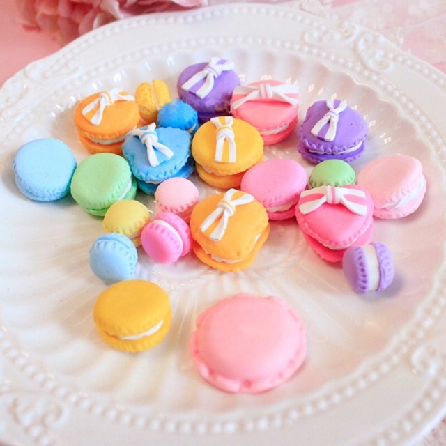 Charm macaroon to - nguyên liệu slime