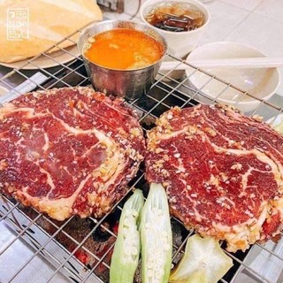 | bò nướng tảng ướp bbq 500gr
