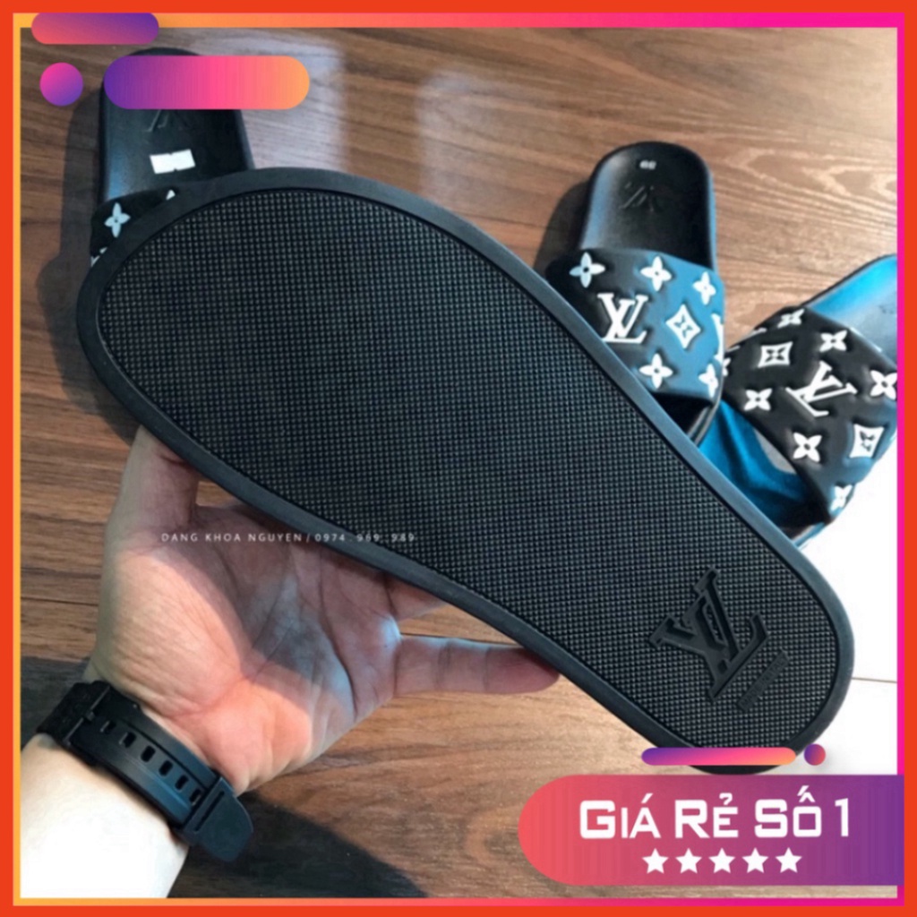 DÉP QUAI NGANG LV VÂN HOA TRẮNG - DÉP NAM EO VI QUAI HOA Rẻ Nhất Shopeee Xmenshop Xmenshop3