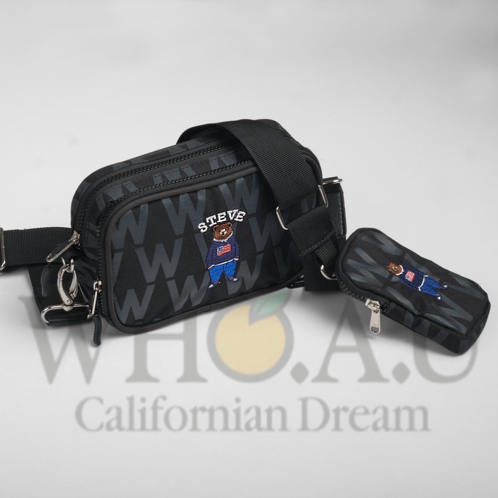 Túi đeo chéo nữ Whoau túi chéo messenger unisex nam nữ dáng hộp hàng tuồn cao cấp có thể đeo ngực – Sogu Studio