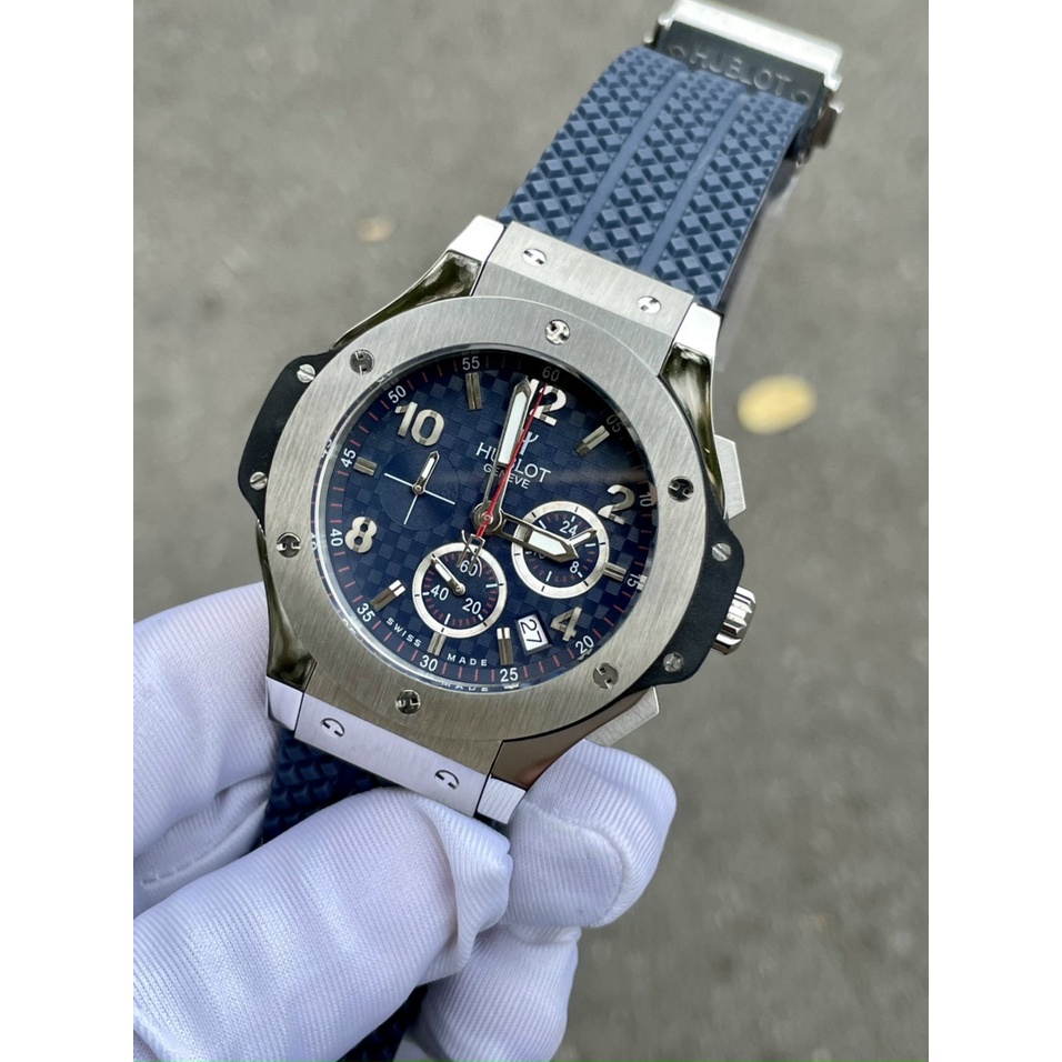 Đồng hồ nam Hublot BigBang 43mm máy quartz, chạy full kim, kim trôi