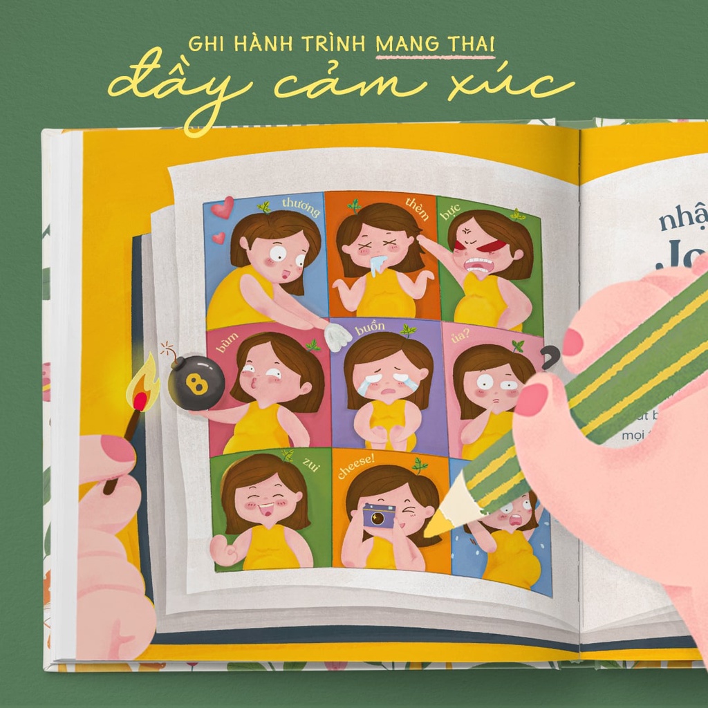 Sổ Nhật Ký Hành Trình Mang Thai Độc Đáo Cho Mẹ Bầu | Nhà Đậu 109