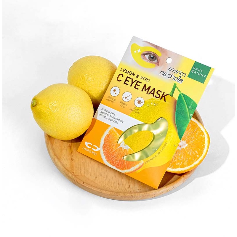 Mặt Nạ Mắt Baby Bright Giảm Thâm Vùng Mắt Mới Lemon And VitC C Eye Mask 3.5g