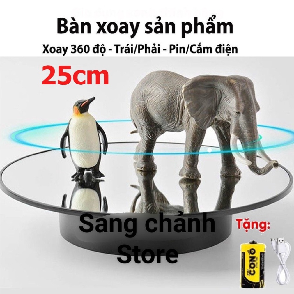 Bàn xoay sản phẩm xoay 360, hỗ trợ quay video, trang trí, chụp ảnh sản phẩm, quay mô hình,  livestream tiktok,