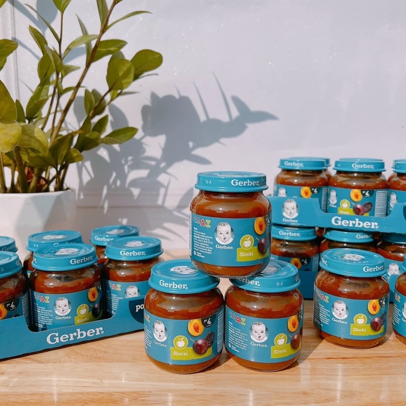 Mận đen nghiền Gerber Nga (cho bé từ 4 tháng)