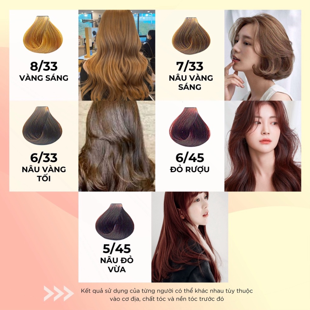 Thuốc Nhuộm Tóc Thực Vật TOPCHARM 26 Màu Thời Trang - Chiết Xuất Tự Nhiên, Lành Tính, Giúp Bảo Vệ Tóc - tuýp 200ml