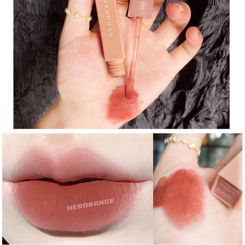 Son kem lì Cotremyp Herorange màu nude lâu trôi mềm mịn cho môi căng mọng