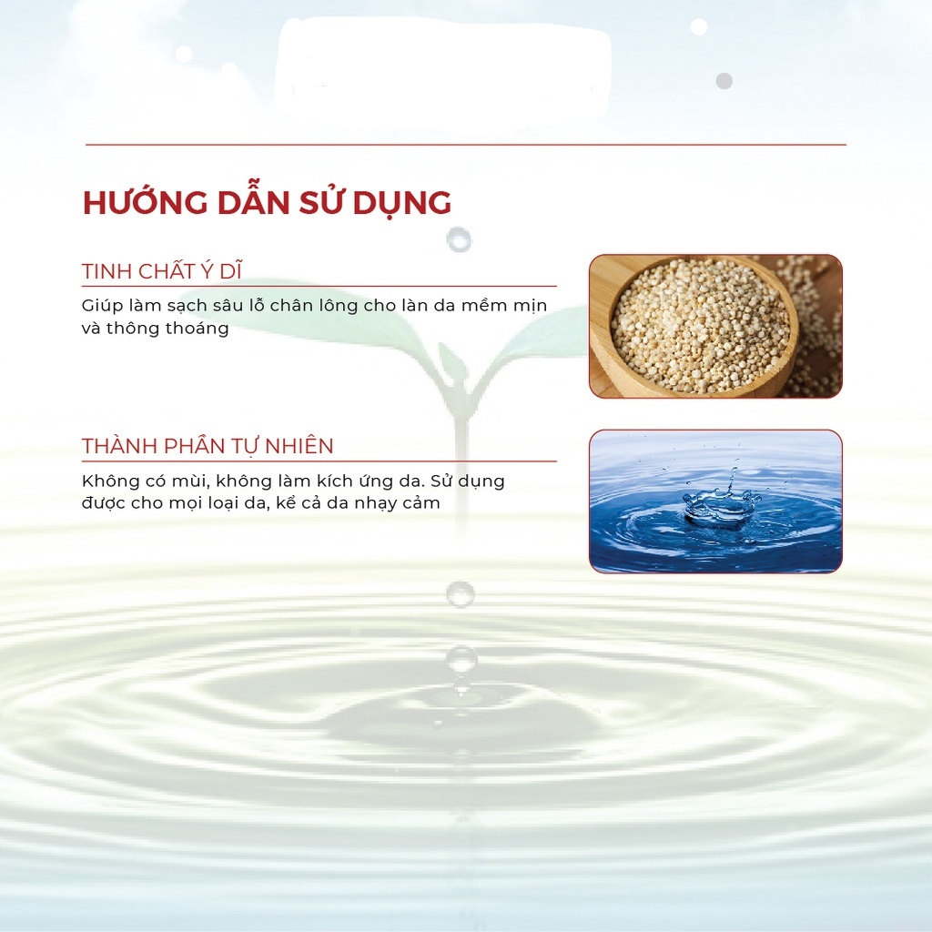 Dầu tẩy trang Hatomugi ý dĩ dưỡng ẩm, làm sáng da 500ml The Cleansing Oil_30008